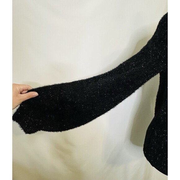 Soft Surrounding Ciara Sparkle Black Sweater Cozy Fluffy Women's Size XS NWT - Picture 5 of 9